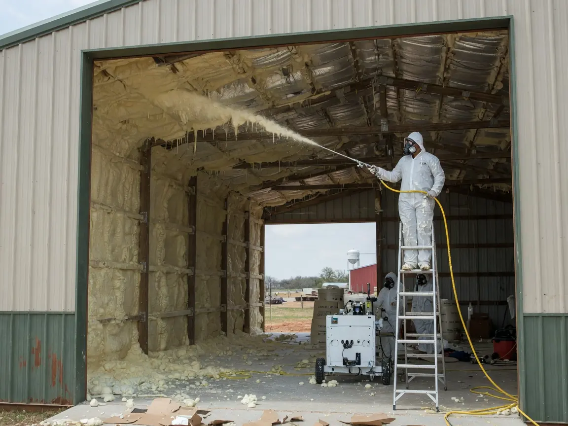 Spray foam insulation project in Catoosa, OK